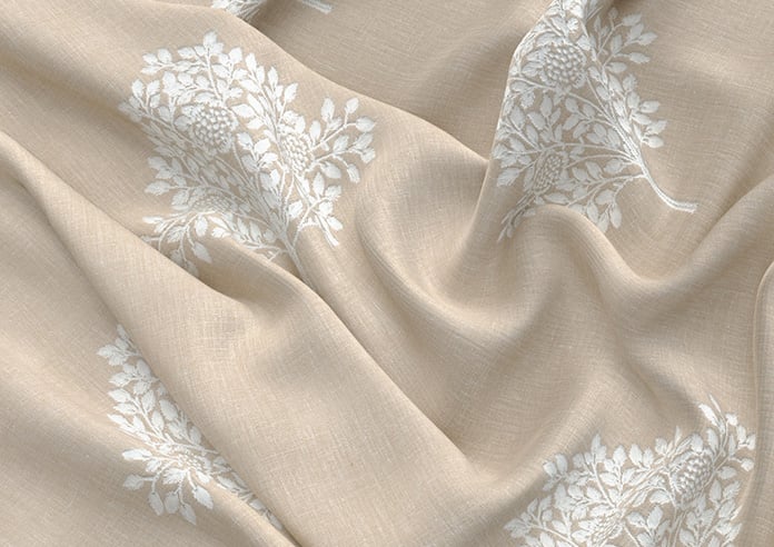 William Morris At Home Marigold Tree Embroidery, Chalk - Twist&Fit Roman Blind - Image 4